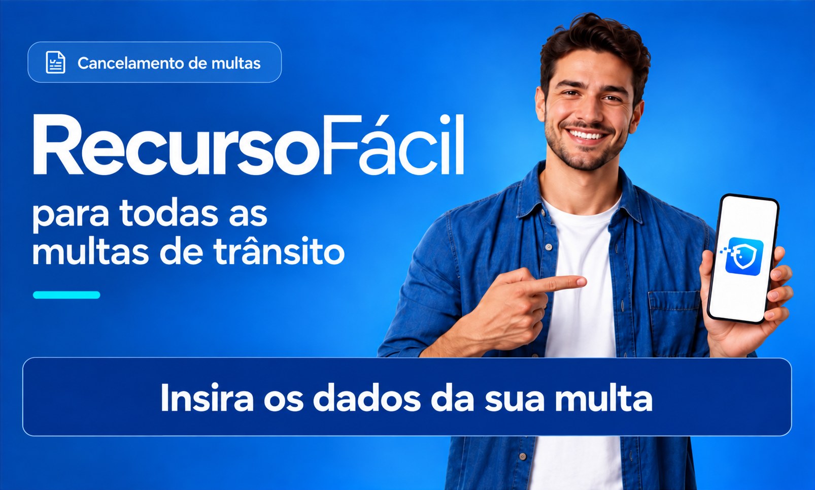 Cancelamento de multas. Recurso F�cil para todas as multas de tr�nsito. Insira os dados da sua multa.
